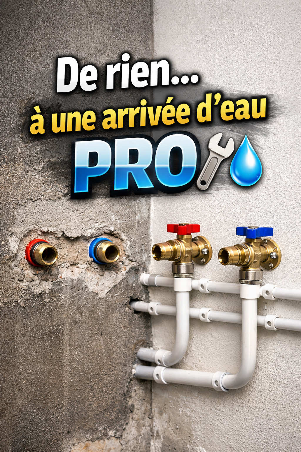 #creatorsearchinsights  Préparation arrivée d’eau cuisine 🔧💧 #plomberie #bricolage #travaux #artisan 
