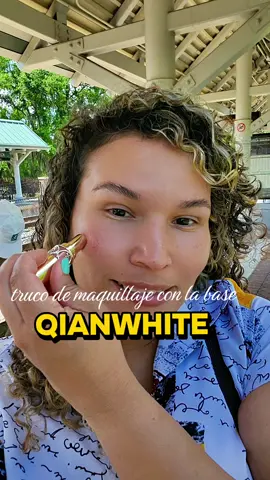 truquito de maquillaje con la Foundation QIANWHITE Luminous Dual-Ended @QIANWHITE #qianwhitefoundation #maquillajefacil #foundation #monetizetiktok 