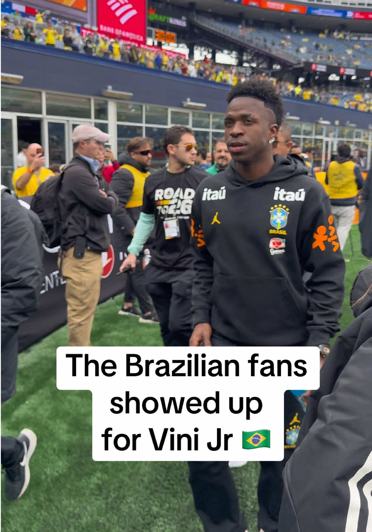 Brazil showed up to Boston in force 😳 #vinijr #fifa #worldcup #fifaworldcup 