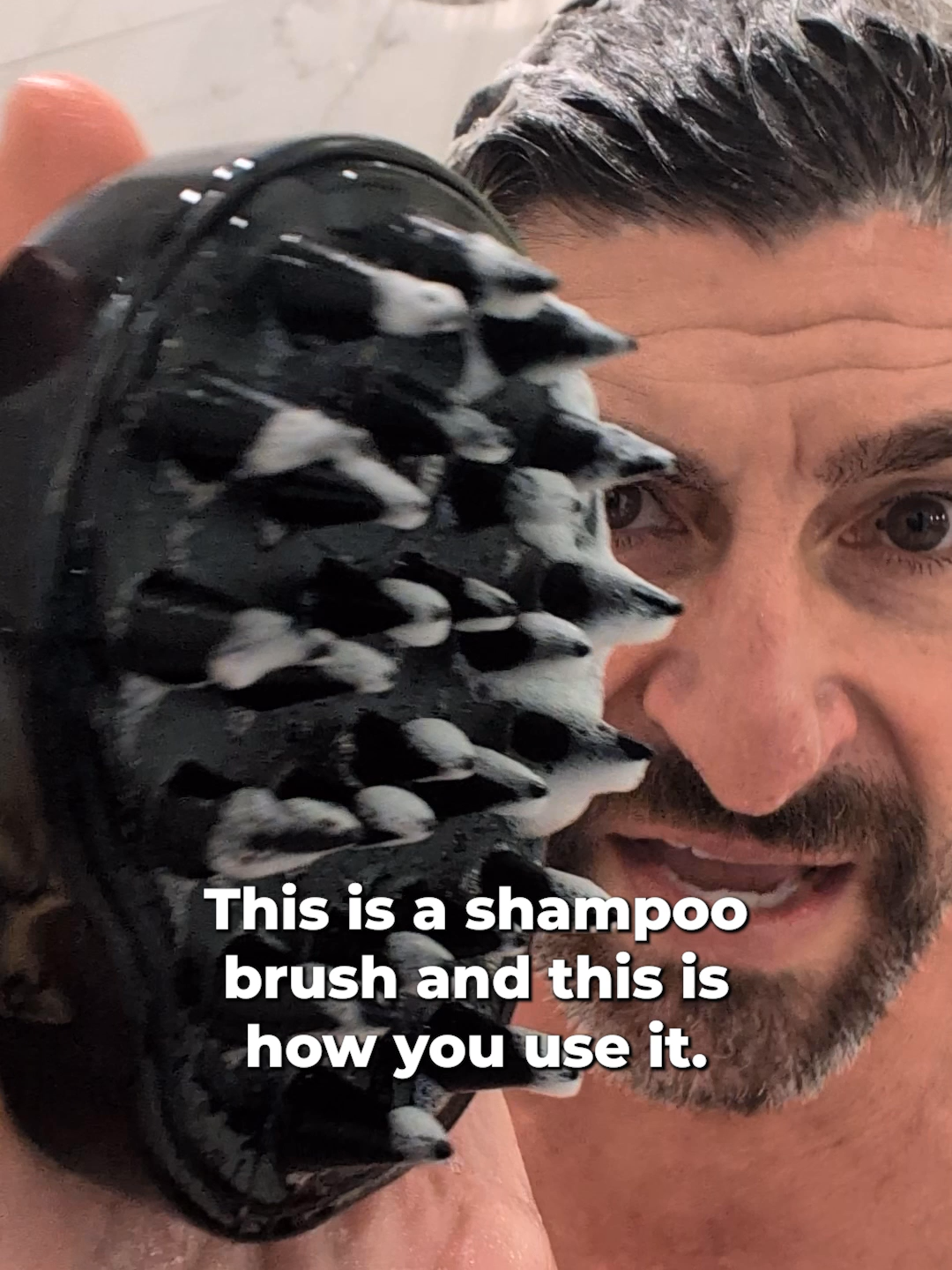 Easy Scalp Detox & Massage For Instantly Better Hair! 🙌🏻⁠ ⁠ Turn every shower into a refreshing scalp treatment with this silicone brush. Soft, bendable bristles work deep to remove oil, flakes, and buildup while giving your scalp a gentle massage.⁠ ⁠ With regular use, it eases irritation, calms itchiness, and stimulates circulation for stronger, healthier-looking hair. Lightweight and simple to handle, it makes every shampoo feel like a soothing, revitalizing experience that leaves your scalp clean, balanced, and energized!⁠ ⁠ #scalpcare #scalpmassage #scalphealth #haircareroutine #hairbrush @alphamofficial