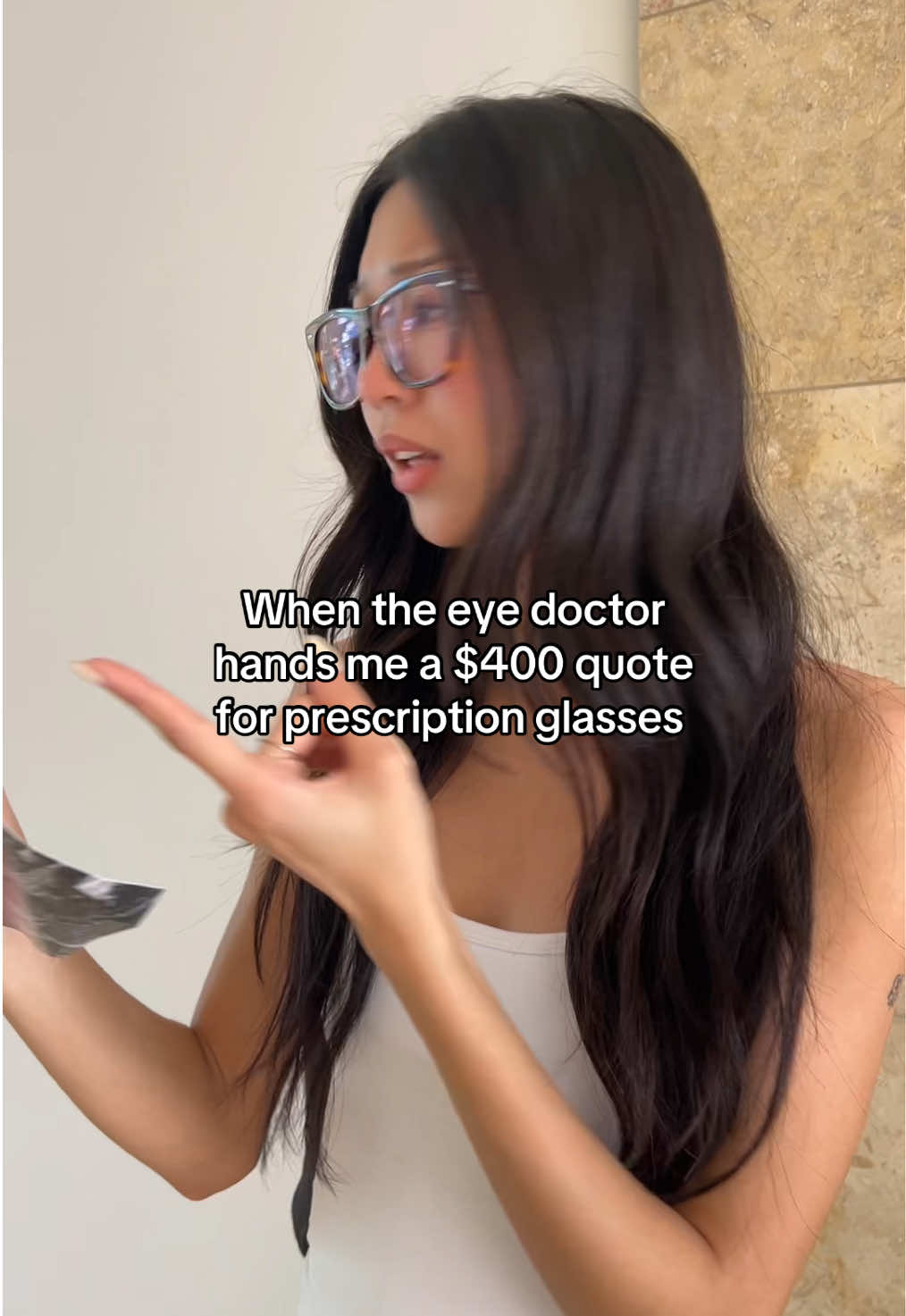 Immediately asks for the prescription to buy glasses online 👀👓 #glasses #humor #fyp #foryou 