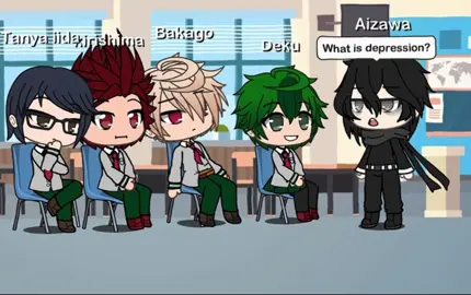 Deku is depressed 😢 #mha #xybzcafyp #gachalife #satire #viral_video 