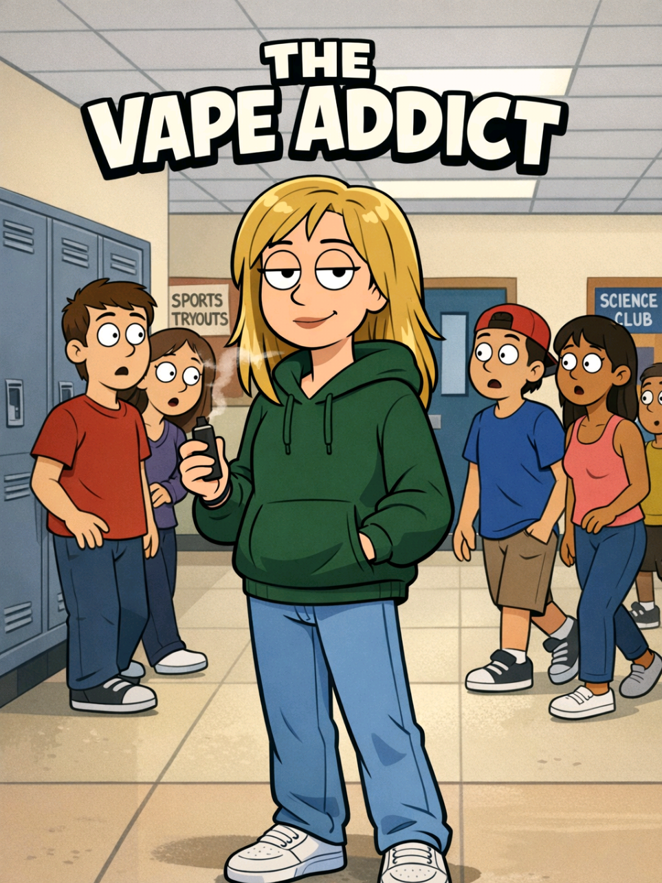 Meet Kayla, The Vape Addict 💨😤 #stereotypes #highschool #vape #usa 