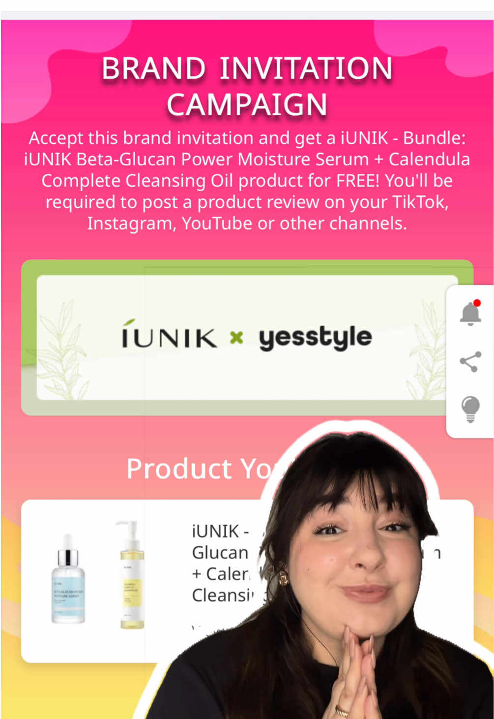 I'm so happy and excited right now🥹 Just posted my first unboxing from @YesStyle and @IUNIK, thinking it was a one-time thing... but I've actually been selected for a 3-month campaign!🩵 The first box is here, and the second one is already on its way... I'm beyond grateful for this opportunity🫶🏻 Stay tuned for more skincare and honest reviews soon! Shop your K-beauty faves with my code: YESOLGA02✨ . . . #yesstyleinfluencers #yesstyle #iunik #kbeauty #ugccommunity 