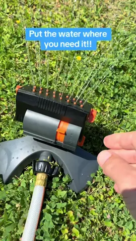 Adjustable Garden Water Sprinkler #gardening #sprinkler #yardmaintenance #tiktokshopcreatorpicks 