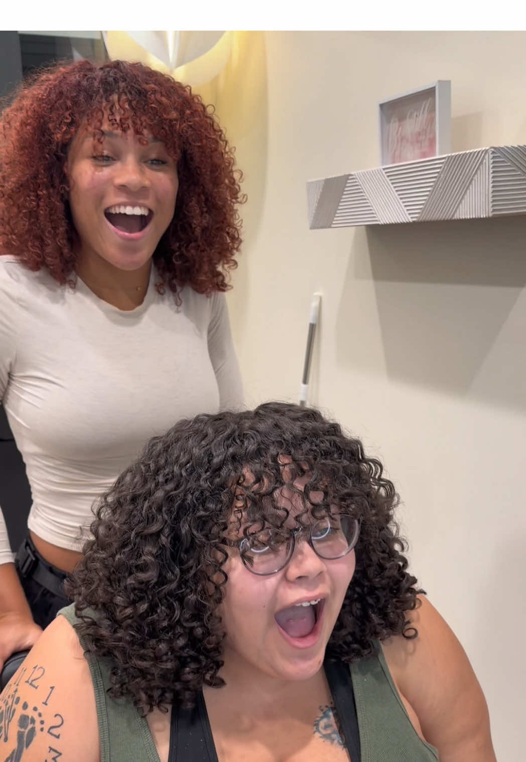 She’s happy, I’m happy ☺️ #hairtransformation#curlyhairspecialist#newlook#curlyhairtransformation 