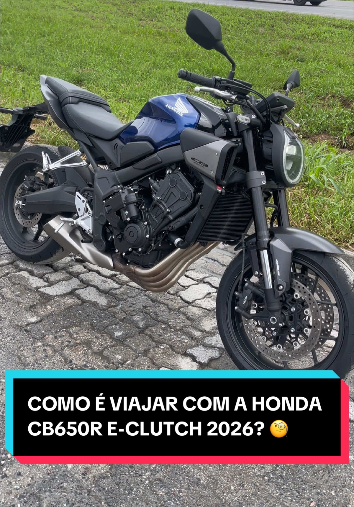 Como é viajar com a Honda CB650R E-Clutch 2026? #cb650r #hondacb650r #cb650 #4cilindros #mestreautomotivo 