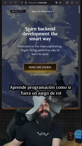 Aprende programación como si fuera un juego de Rol ⚔️ Estoy alucinando con esta plataforma... → Tienes rutas de estudio interactivas para Python, Git, Go, SQL → Programa, responde preguntas y detecta bugs → Estudia mientras te diviertes, subes de nivel y ganas recompensas 🎮 🔥 boot.dev #programacion #programadores #curso #cursos #python