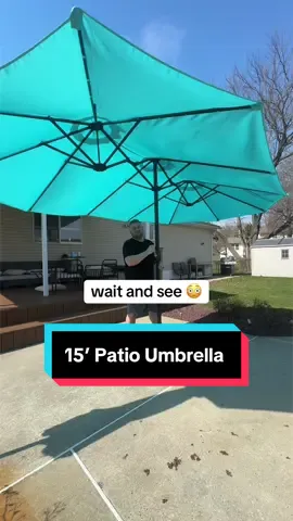 Need to add shade to your backyard?  15’ umbrella will be perfect… #tiktokshopspringsale 
