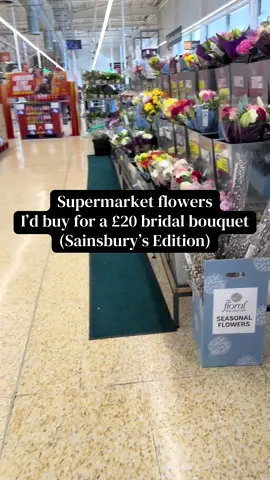 If I had to buy a bridal bouquet selection for under £20 from Sainsbury’s today, this is what I’d go for. #DIYflowers #DIYweddingflowers #diywedding #supermarketflowers 