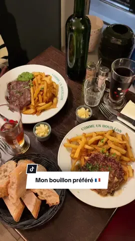Mon adresse fétiche, sûrement l’une de celle où j’ai le plus mangé à Paris 🤭 Comme un bouillon  📍17 rue de Choiseul, Paris 2 🚆 Quatre septembre 💸 Plats entre 9-14€ ✅ Réservation conseillée  *Collaboration commerciale avec le restaurant Adresse validée par mon palais, si je n’aime pas, je ne partage pas 🫶🏼 #restaurantparis #parisfood #sortiraparis #bouillon