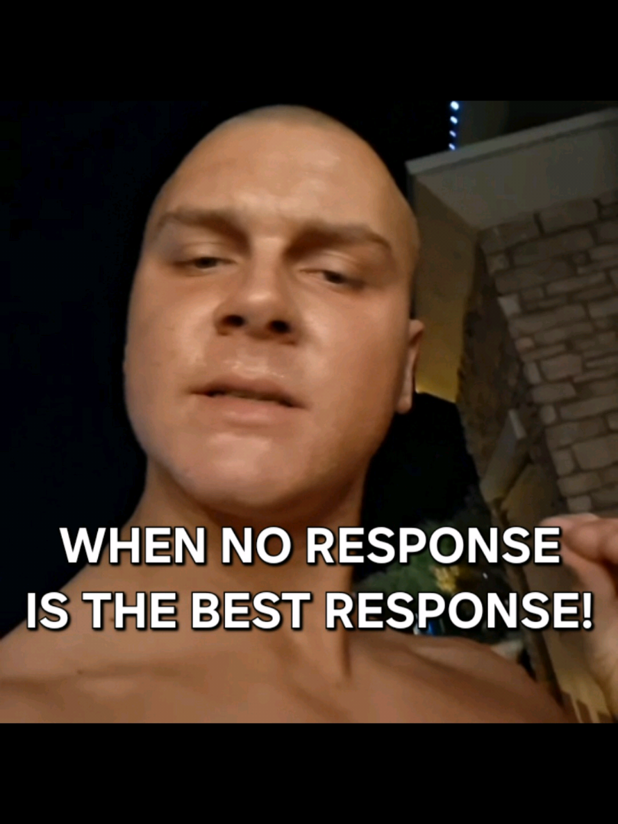 WHEN NO RESPONSE IS THE BEST RESPONSE❗️ (YouTube - Paul Bryson)