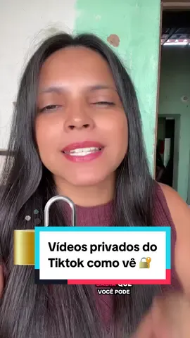 Vídeos privados do tiktok como vê. Onde fica privados no tiktok como vê. #videosprivados #privados #criadordeconteudo #tiktokdicas #creatorsearchinsight 