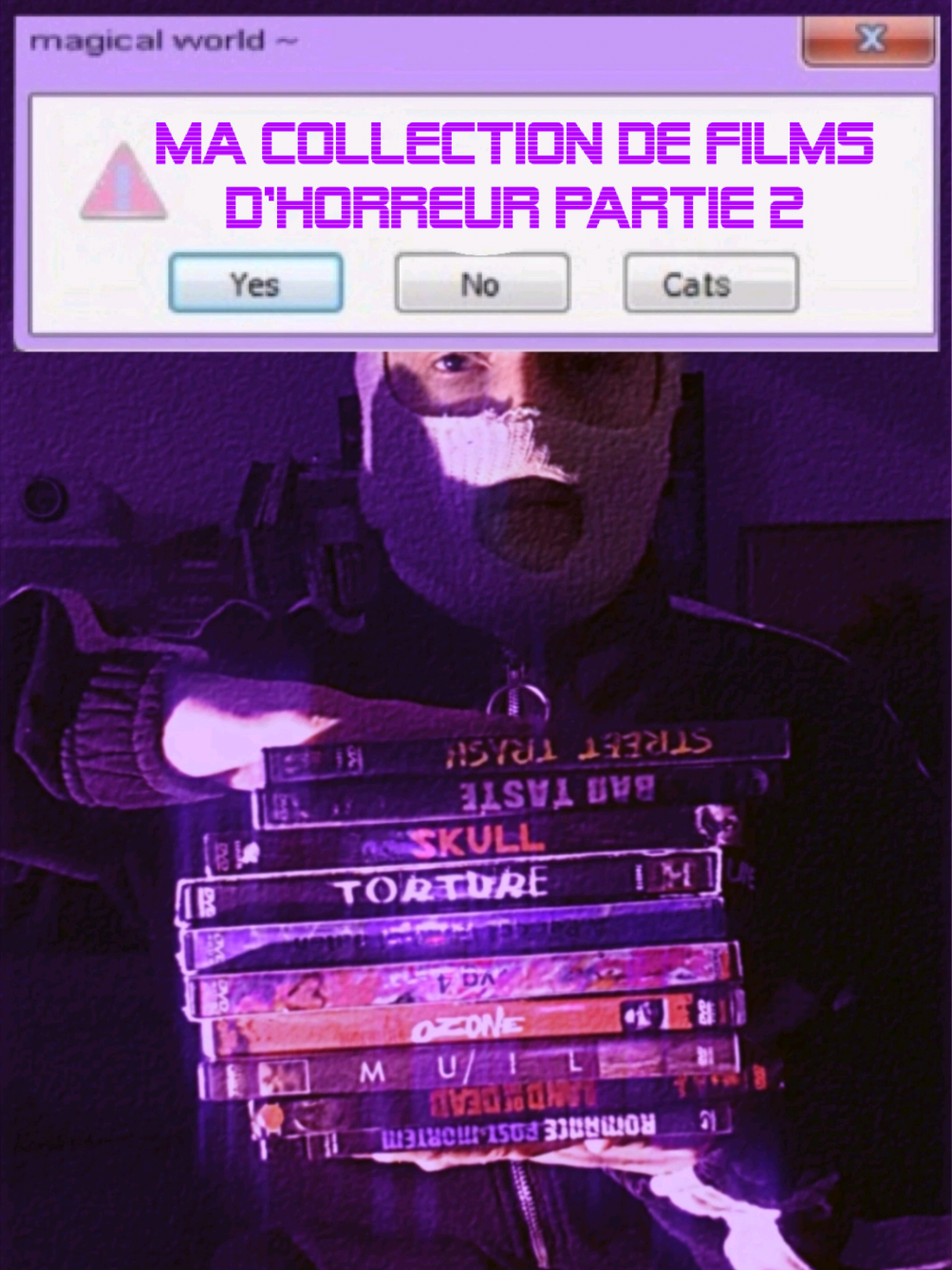 petit haul de mes achats DVD et blu-ray au Sadique Master Festival, donc je continue la présentation de ma collection de films d'horreur partie 2 #horreur #horrortok #cinetok #haul #collection 