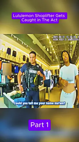 Lululemon Shoplifter Gets Caught in The Act. Part 1 #Cops #copsoftiktok #police #policeoftiktok #bodycam #usa🇺🇸 