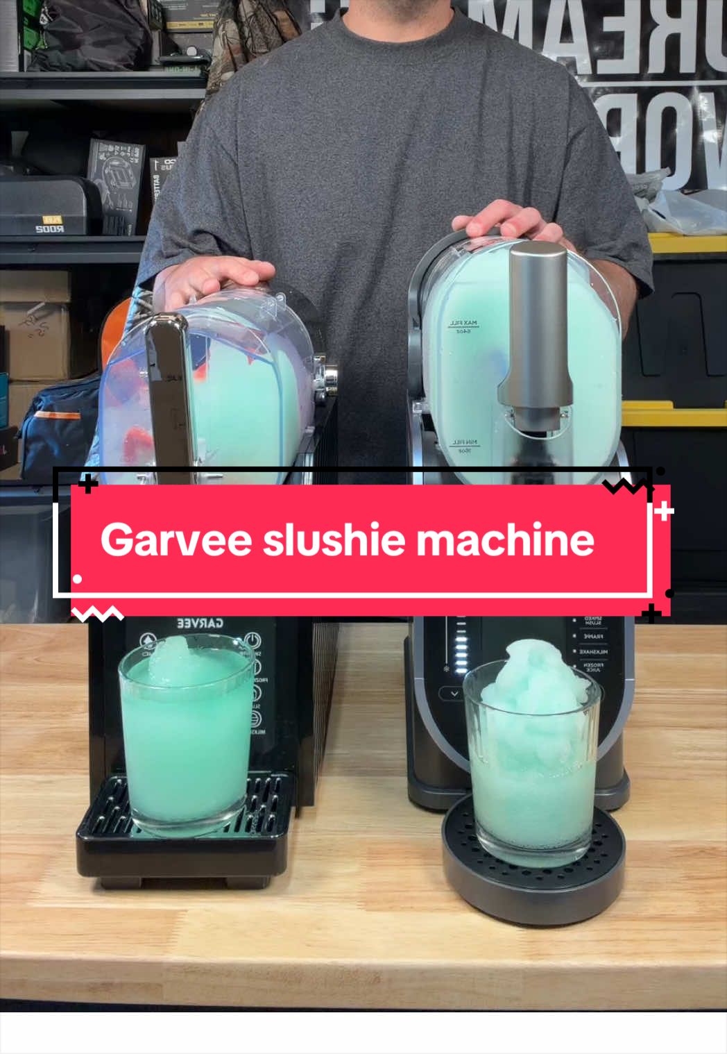 Garvee slushie machine #garvee #slushies #slushiemachine #slushie #trending 