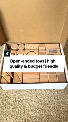 100pcs wooden block set 🧱 Beech wood blocks with smooth edges, safe for kids. Variety of shapes for creative play, building, and learning. Open-ended toy that boosts imagination—without the high price. ✨ #openendedplay #openendedtoys #montessoritoys #educationaltoys #finemotoractivities 