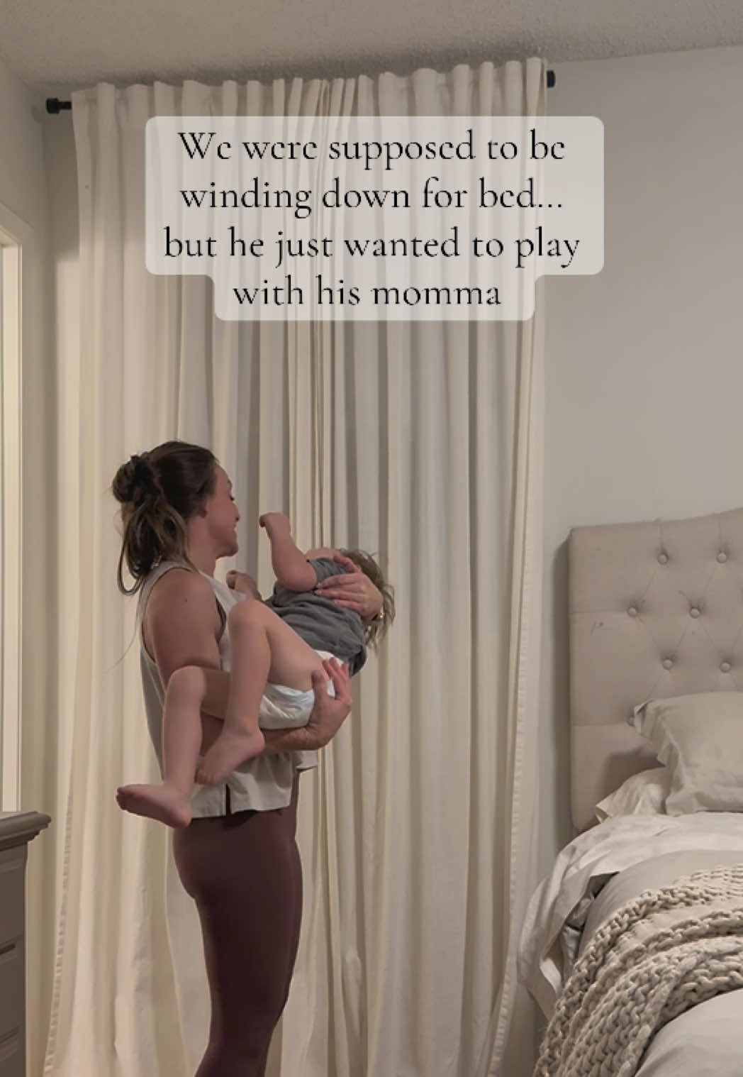 One day he won’t ask me to throw him around before bed 🥹 So tonight we play ❤️ #momlife #boymoms #sweetmoments #motherhood #slowdowntime 