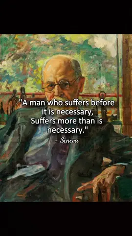 This quote teaches a powerful Stoic lesson: most of our suffering comes not from reality, but from our imagination. When we worry about problems that haven’t even happened yet, we end up living the pain twice. Stay present, face challenges only when they come, and you’ll avoid unnecessary stress. #Stoicism #Mindset #Overthinking #Wisdom #SelfControl