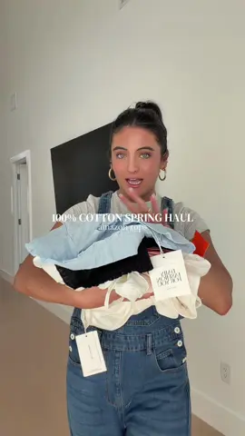 prettiest spring/summer tops 🤍 everything is 🔗 under “100% COTTON” in my sf! #cottontops #naturalfibers #amazonspringhaul #amazontops #chictops 