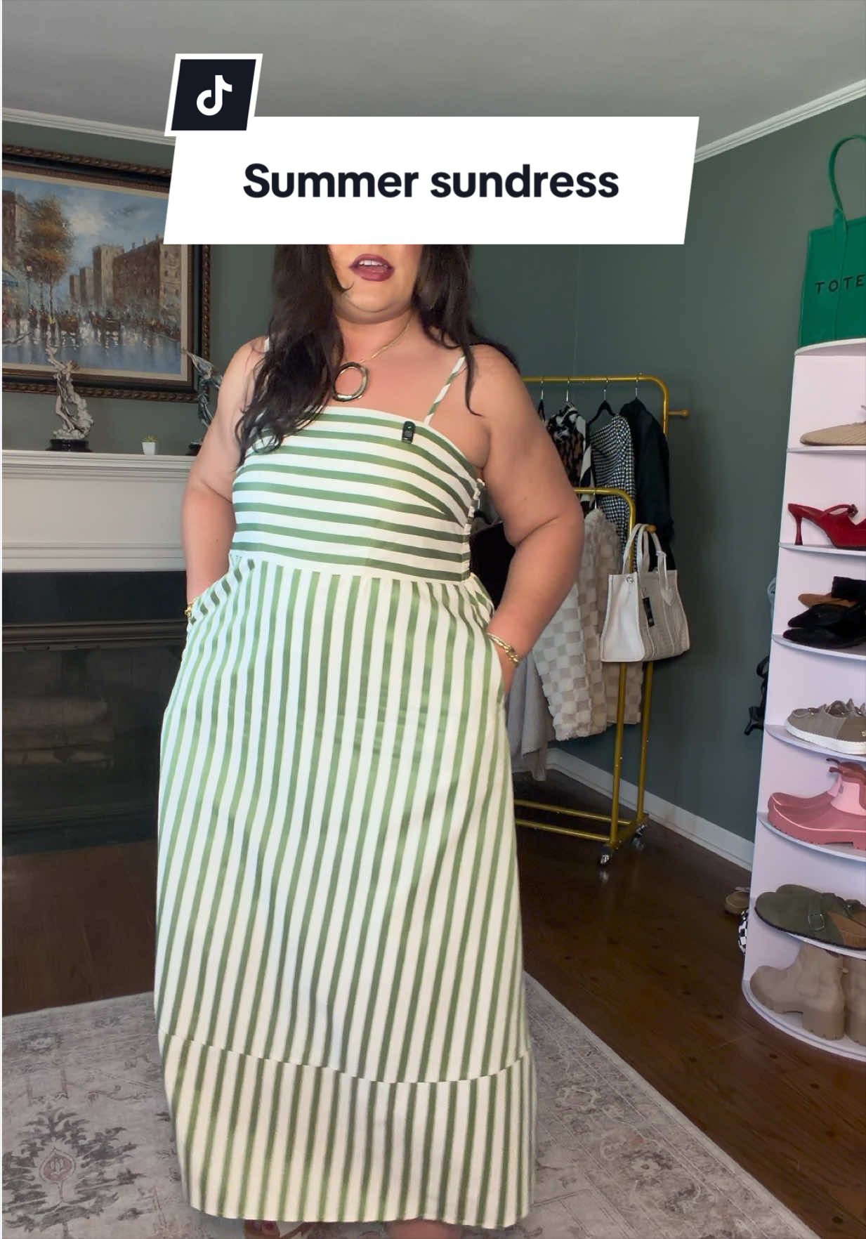 🏝️ The perfect summer vacation dress!  Grab yours now before they’re gone! Free shipping too!  #summervacationoutfit #summerdress #sundress #tiktokshopcreatorpicks #tiktokshopspringglowup 