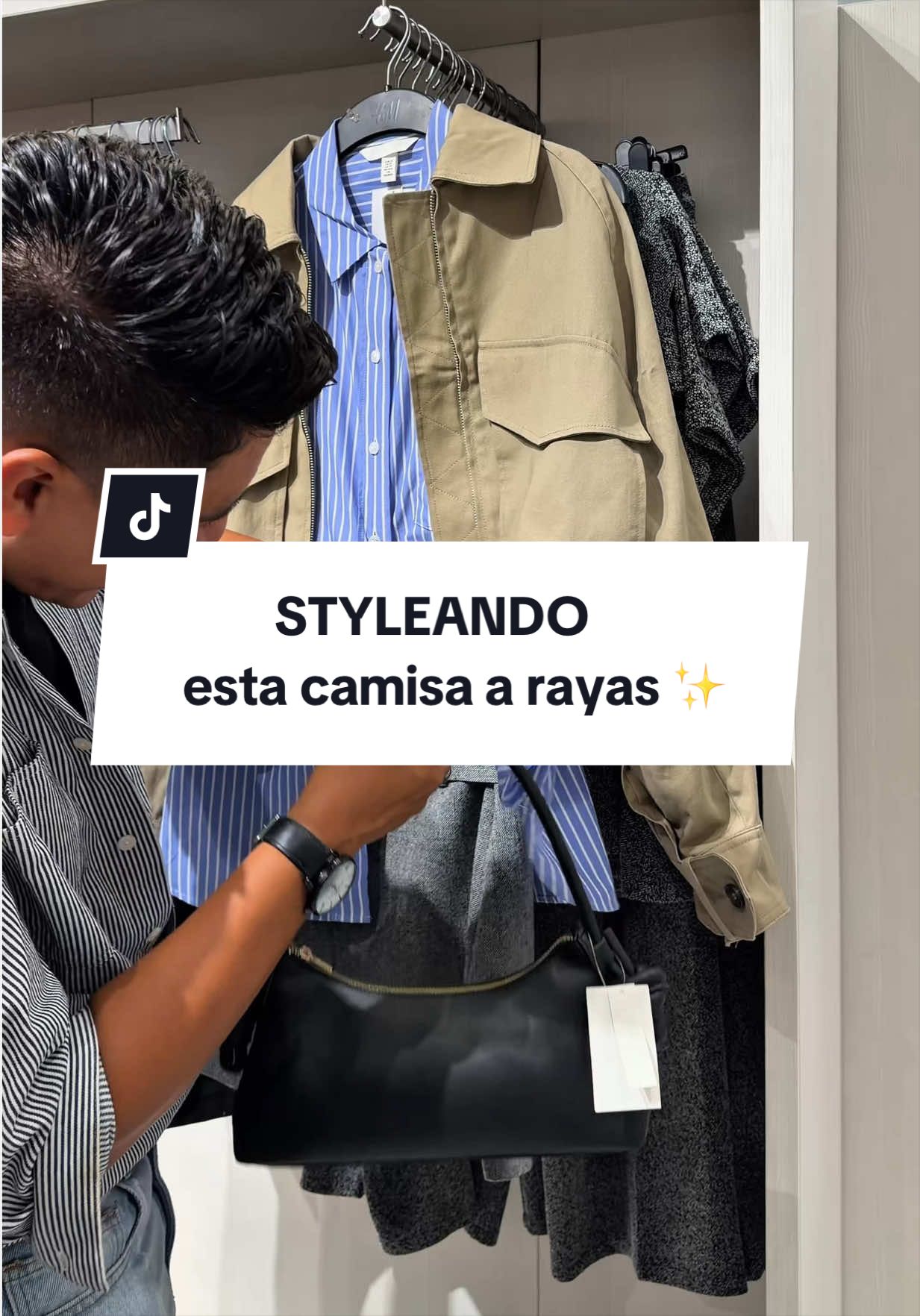 STYLEANDO esta camisa a rayas ✨ Todas las prendas las encuentras en @H&M 😉 Cuéntame si te gustaría que comparta más de este tipo de videos, y con qué otras prendas te gustaría que arme un outfit🤩 #styling #stylingtips #tipsdemoda #outfitsinspo #stylingideas