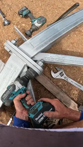Had to tighten it by hand 🤚  Makita getting it done  #construction #bolt #shed #tradie 