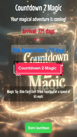 Take the guesswork out of your Disney reservations with Countdown 2 Magic! @stropcoach #countdown2magic #disneycountdown 