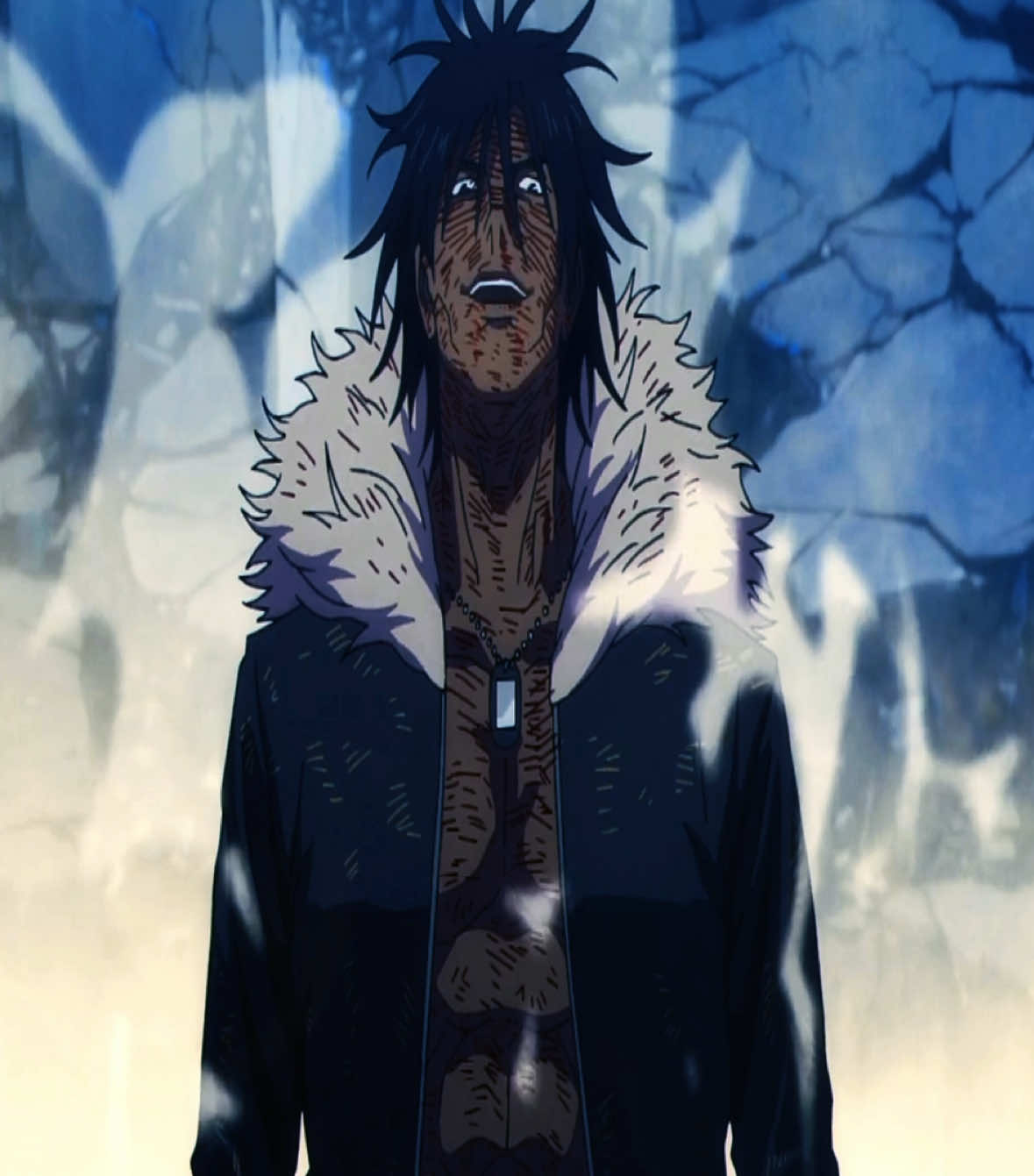 Ryu punching his chest. | #jujutsukaisen #newep #fyp #bp #larp 