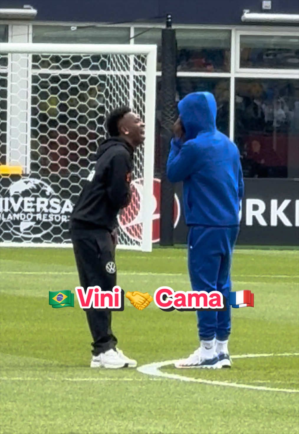 Real Madrid’s inseparable duo 🤍🥰 #camavinga #vinicius #equipedefrance #football #sportstiktok 