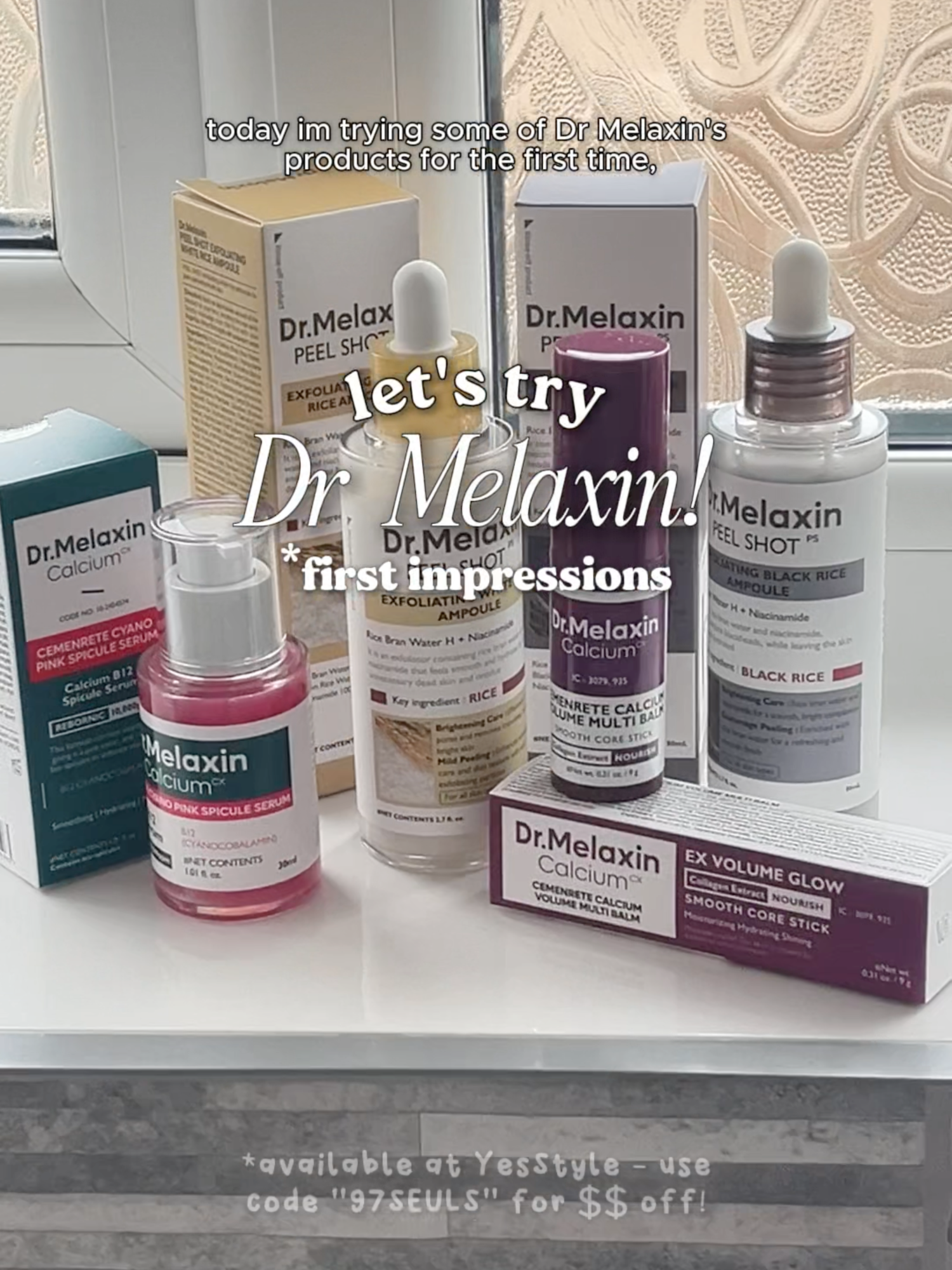 first impressions of dr melaxin! such a cool line of products that I could reallyy see myself repurchasing - i'm lowkey in love with the ampoules because I've never seen one that's so effective yet so gentle... ⭐ @dr.melaxin.uk @yesstyle  #drmelaxin #drmelaxinpeelshot #peelshot #drmelaxinstick #cyanoserum #drmelaxincalciumbalm #calciummultibalm #foryou #kskincare #skincarereview #yesstyle  *gifted :P