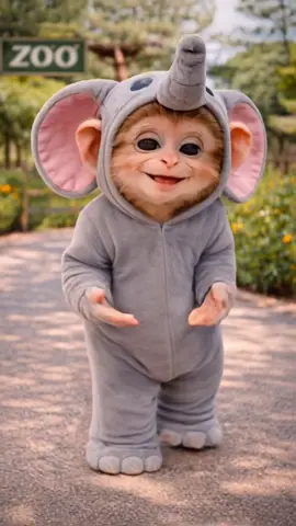 Punch is visiting the zoo and it’s favorite animal is the elephant. #punch #funny #dance #brazil #monkey 