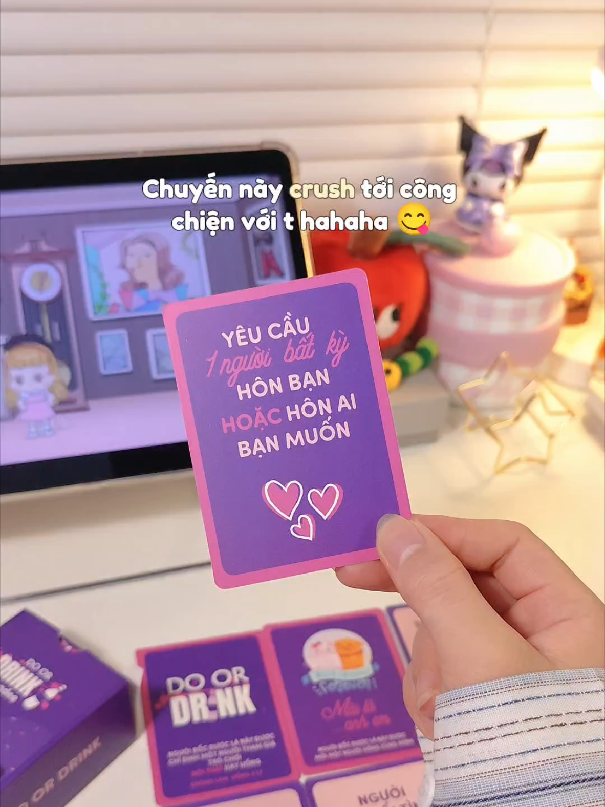 chuyến này crush chạy đâu cho thoát 😋 #thathaythach #doordrink #loihaylem #uonggdee #doordrinkcardgame 