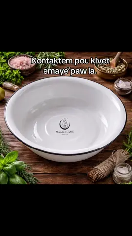 Li enpòtan pou gen yon ti kivèt blan lakay ou, gode blan ,asyèt blan. Paske se pa sèlman yon kivèt,se yon zouti pou pwòpte espirityèl ou. Avèk li, ou ka fè: •Beny pirifikasyon (netwaye move enèji) • Beny giyon (retire blokaj, lou,dezanvoute ‘w) •Beny chans (ouvè chemen, atire benediksyon) Jan d beny sa yo se nan kivet emaye ou fè sa,Pou fè beny pou ti moun yo tou. Mwen toujou di jou vi a sèlman fizik… enèji ap travay chak jou sou ou. Si ou pa netwaye tèt ou, pran ti beny ou detanzan ou menm kap wè’l. Se pou sa li enpòtan pou gen pwòp kivèt pa ou lakay ou. Bon nouvèl la? Ou pa bezwen chèche lwen… 👉 Ou ka jwenn bon kivèt emaye, bon kalite nan Magic Flame by Kate Fè pou dire lontan, epi pafè pou tout travay espirityèl ou yo. Pa neglije tèt ou. Pwòpte enèji ‘w se pwoteksyon ou.  857🔮421🔮8661