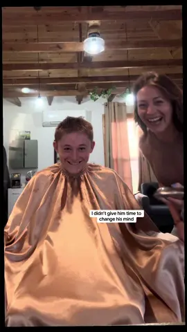 New cut for my boy💈.  I’m sorry I laughed so hard son😂 but I love it! He decided he just wanted a buzz cut because he’s never had one and so we went for it 😆.   #motherson #haircuttransformation #homesalon #haircut #reallife 
