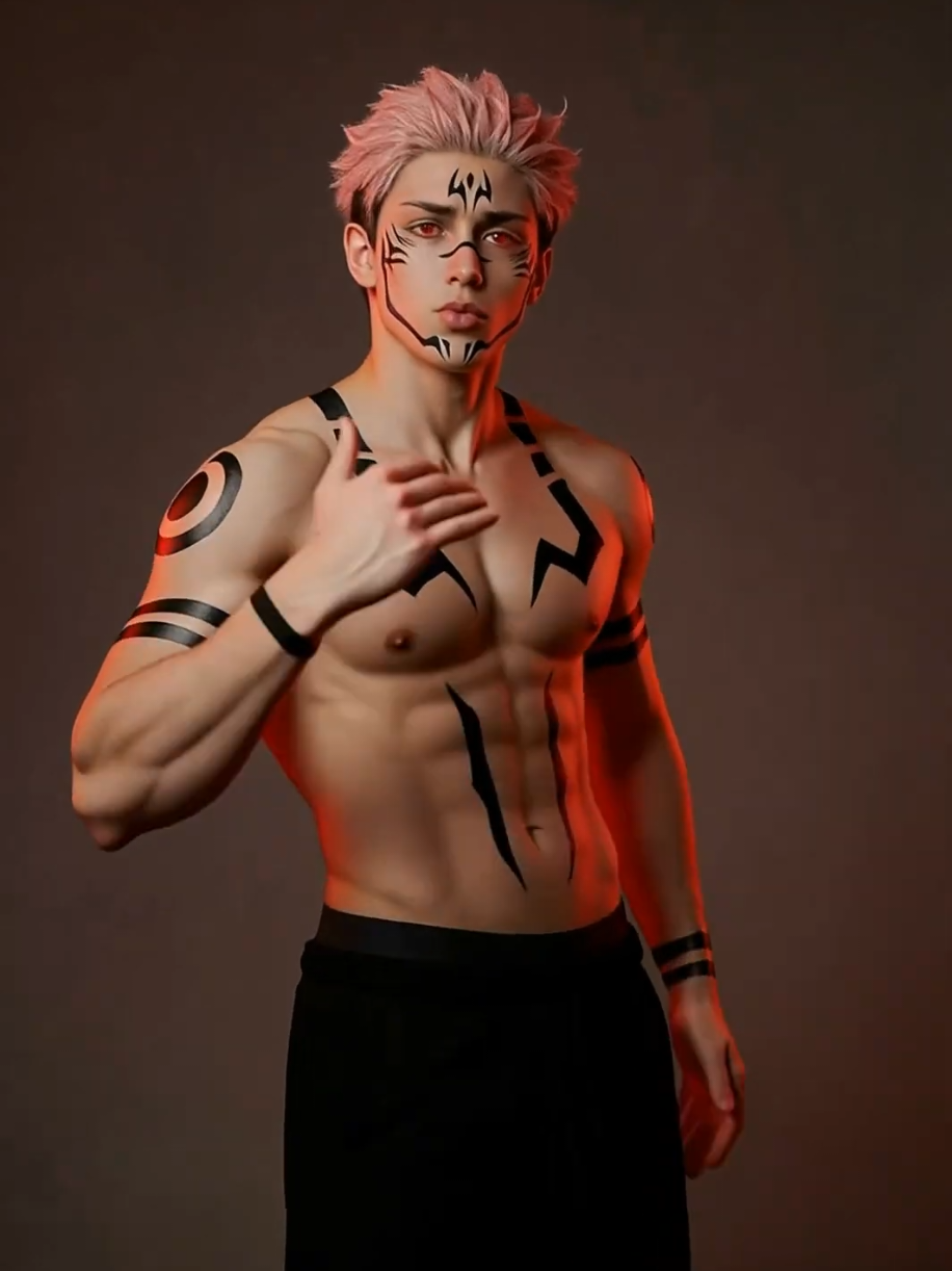 Kneel 😈😉  . . . #sukuna #jujutsukaisen #animetiktok #cosplayanime #sukunacosplay 