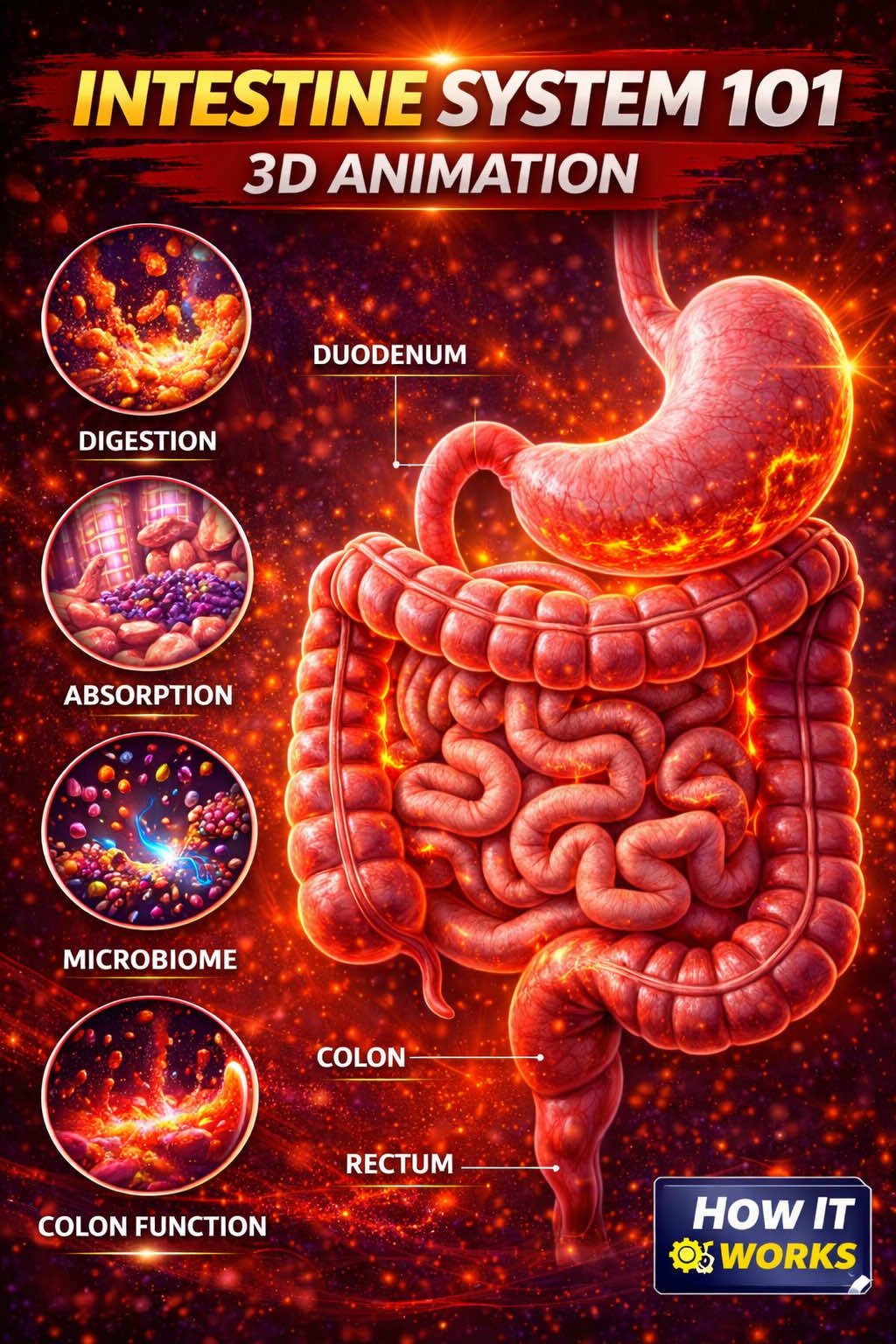 Your intestines are not just tubes—they are a high-efficiency processing system breaking down food, extracting nutrients, and fueling every cell in your body. Inside, trillions of microbes help control digestion, immunity, and even mood. This is happening right now. Disclaimer: Not medical advice. #GutHealth #Anatomy #ScienceTok #HumanBody #DidYouKnow