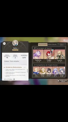Meus personagens em Honkai Star Rail ❤️💥 #starrail #hoyocreators #HonkaiStarRail #honkaistarrailgameplay #hoyoverse 