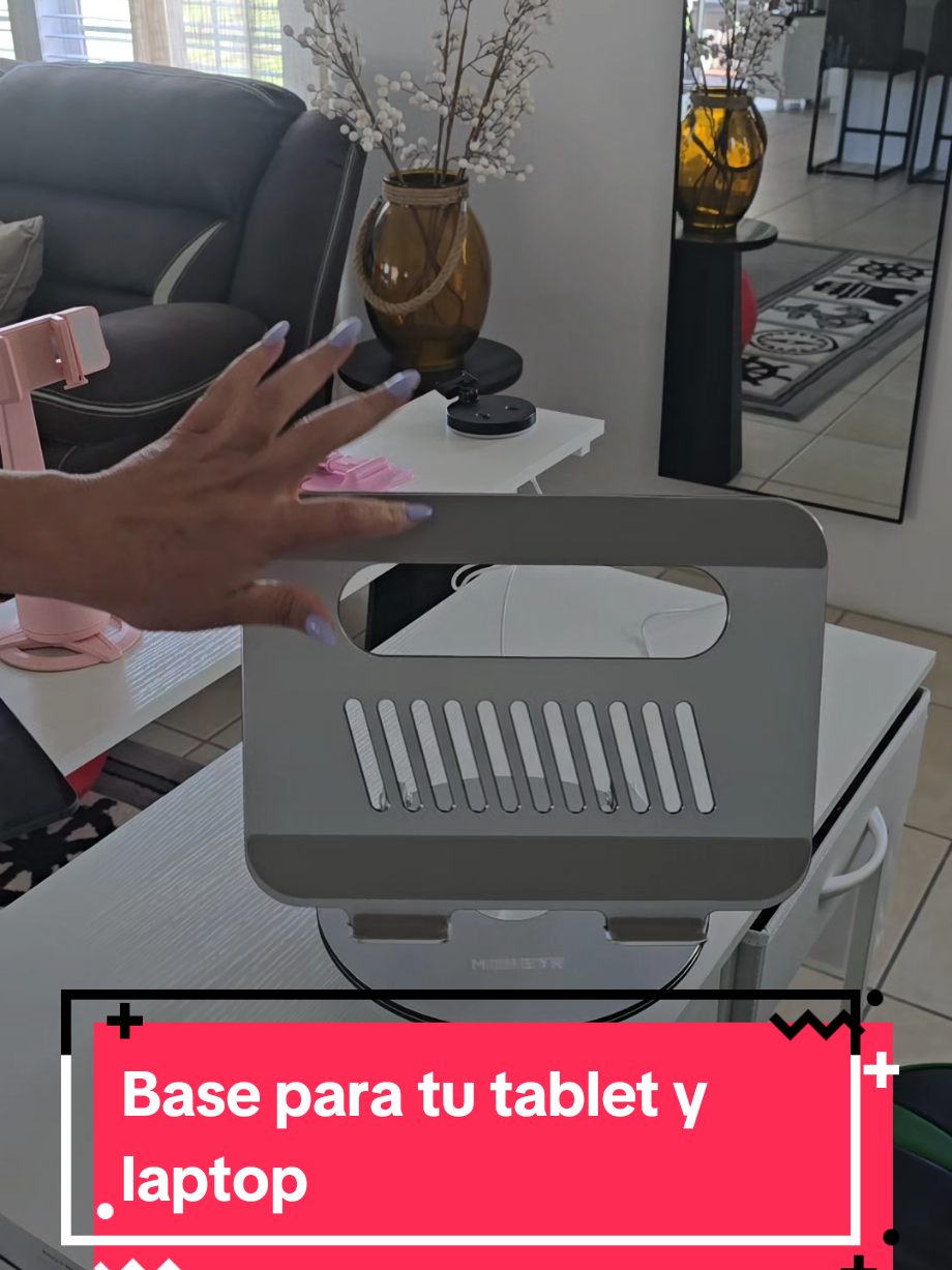 【 MUNBYN 360° Rotating Laptop Stand】Adjustable Foldable Aluminum Laptop Stand, 2-in-1 Multifunctional #munbyn #stand360 #laptopstand #stand #baselaptop 