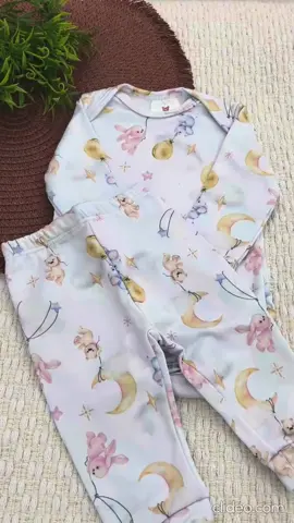 Conjunto Térmico Bebê Pagão Longo Coelhinha