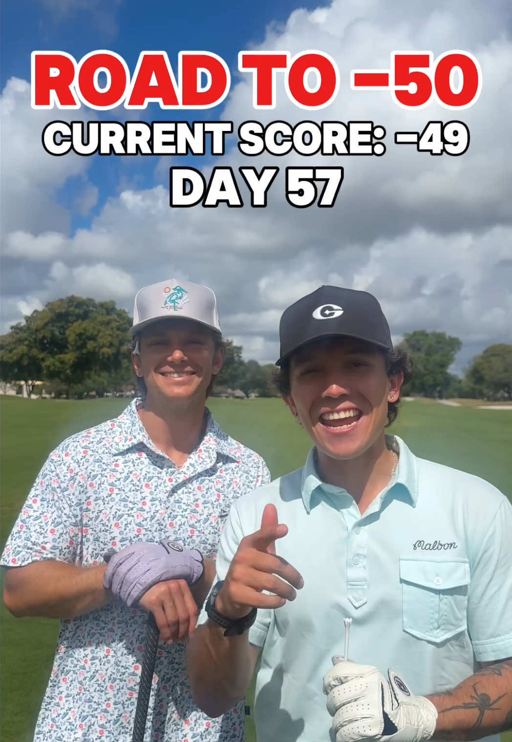 Road To -50 Day 57! - We Did It! Thank You To Everyone Who Supported & Followed Along With The Series! If You Guessed Day 57, Stay Tuned To See If You Win A Brand New @L.A.B. Golf Putter‼️ - Must Be Following Us To Win... Onto The Next👀 - - - #golf #golftok #giveaway #highlandbros 