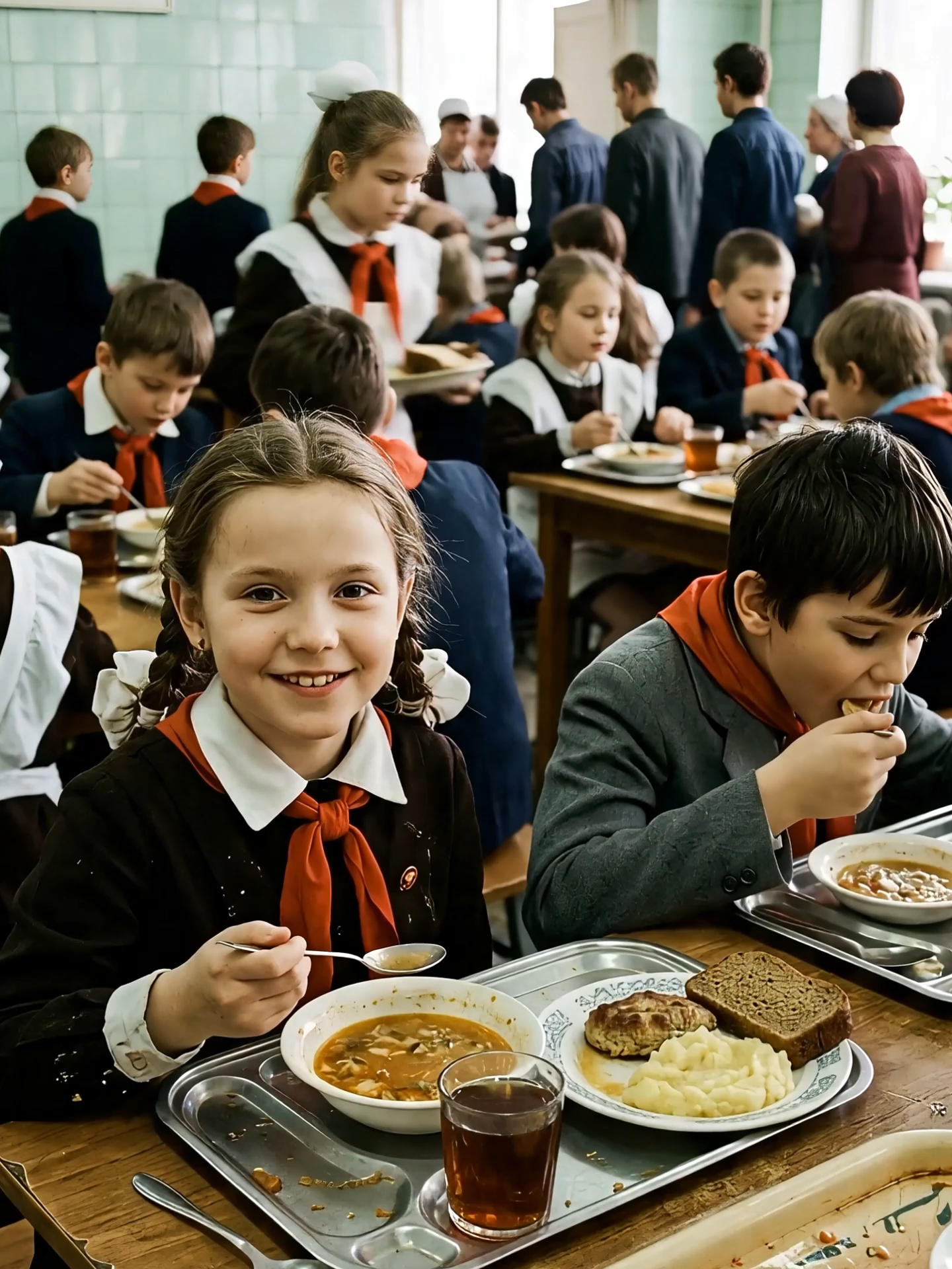 What Kids Ate in Soviet Schools? Dishes That Divided Everyone Cutlets, omelet, milk soup, compote, and kissel. Soviet school lunches that caused real debates among children. Could you eat like this every day? #USSR #History #nostalgia #story #sovietunion