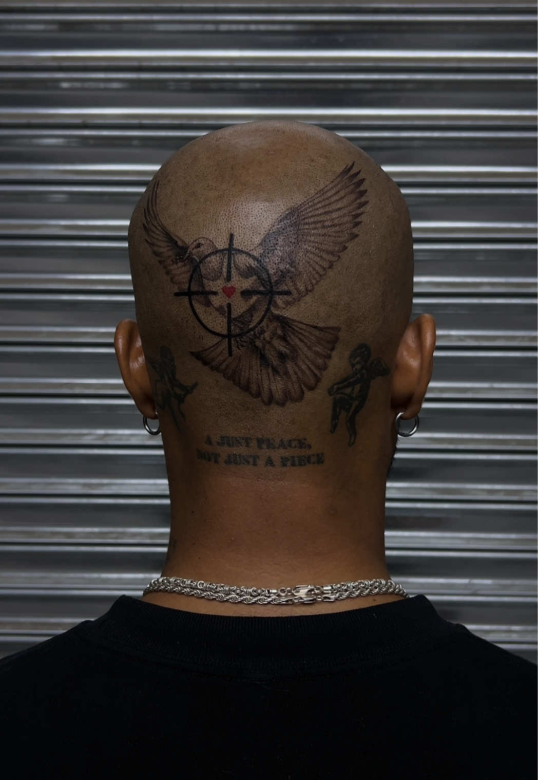 Head piece for my friend @Khalil🔻 ☭  Inspired by Banksy’s “Armored Dove of Peace” mural in Bethlehem, Palestine 🕊️ A reminder that even peace can be targeted, yet it still endures. 