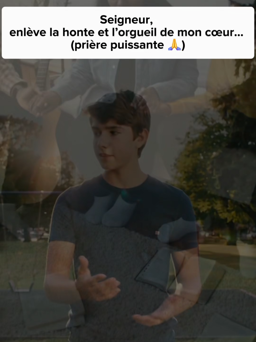 Cette prière peut transformer ton cœur. Laisse Dieu enlever la honte et l’orgueil pour vivre une foi sincère et sans compromis. 🙏 #prierepuissante  #priere #tiktokchretien  #chretien #jesus 
