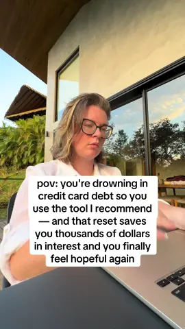 link in bio to see if you qualify (checking doesn’t hurt your credit score!) Credit card debt feels like you're drowning because: 1) the interest rate is high (10x the normal student loan) 2) the interest accrues daily (yes, really) 3) the interest earns interest So one of the easiest ways to immediately cut your debt? Cut the interest rate + stop it compounding this can not only lower your rate (sometimes even cut it in half!), but also stops the interest from accruing. check to see if you qualify for my partner rec at the link in my bio! {terms apply}