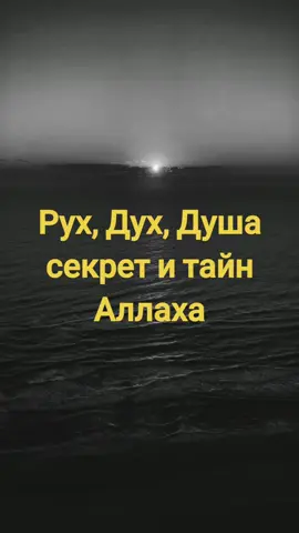 #Рух#Дух#Душа#секрет и тайн Аллаха#fypシ゚viral🖤tiktok 