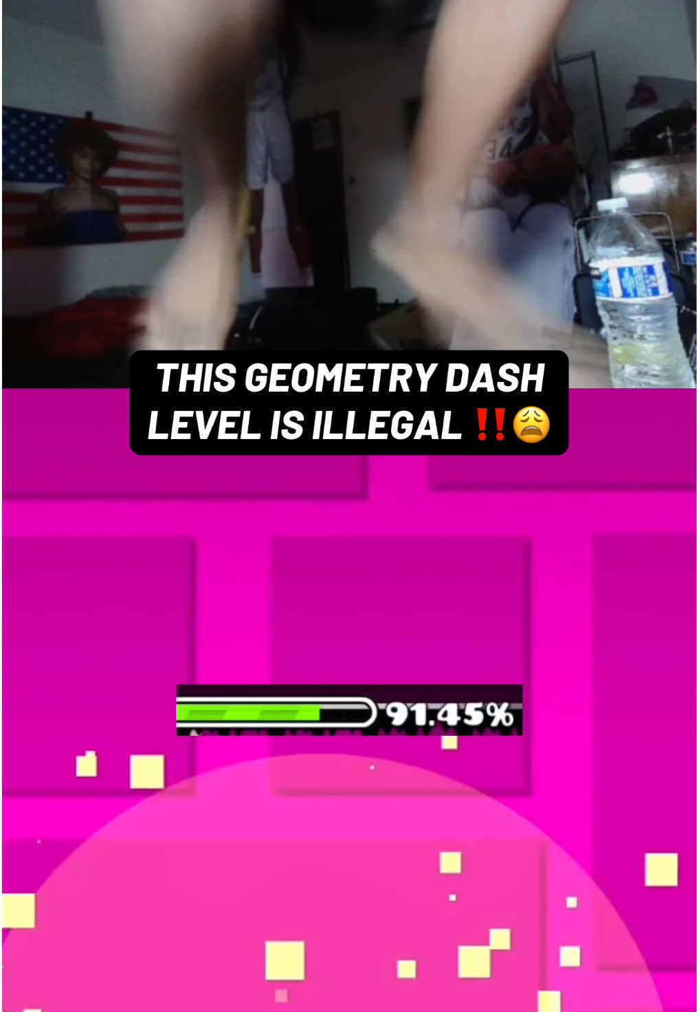 HARDEST GAME IVE EVERR PLAYED😩 #geometrydash #energy #gaming #GamingOnTikTok #wenatic 
