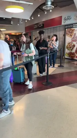 This is the back half of the line for  #BWI  airport's only open security checkpoint. This is what it looks like when 89% of TSO's called-out bc they can't afford to come in