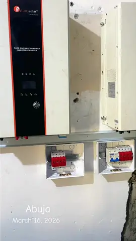 System Configuration: * 2 unit of 10kva 48V felicity hybrid inverter * 2 unit of 15kwh felicity liFePO4 battery * Breaker box with complete electrical protection This system is reliable, energy-efficient, and designed for long-term performance, ensuring stable power supply and maximum durability. For more information or enquiries: Call/WhatsApp: 08038435969 #fyp 