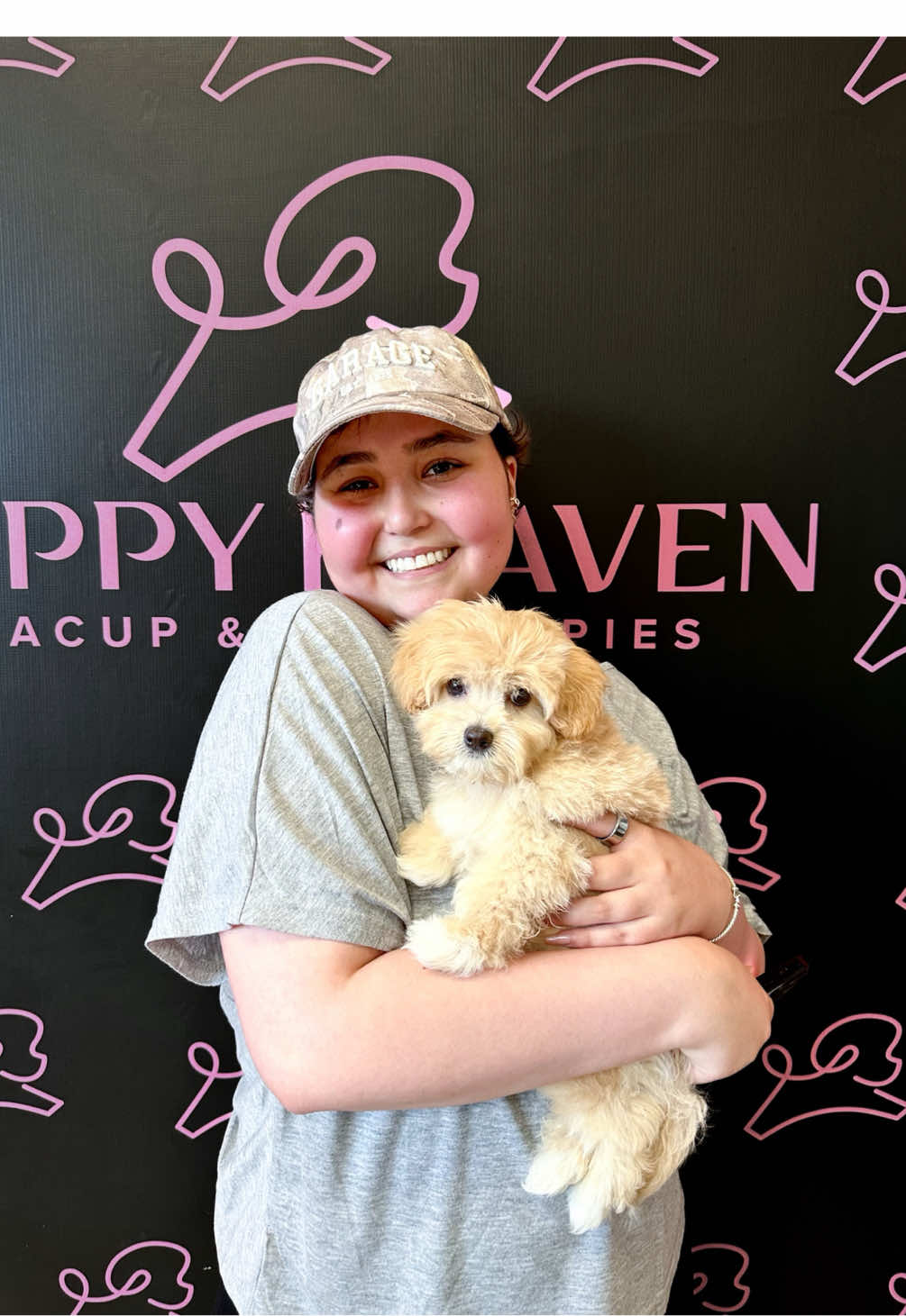 Another happy moment at Puppy Heaven! 🐶💕 This sweet Maltipoo just found their forever home, nothing better than puppy cuddles and new beginnings! 😍 When you reach out, let us know you saw this video! Your perfect puppy could be next. 🐾✨